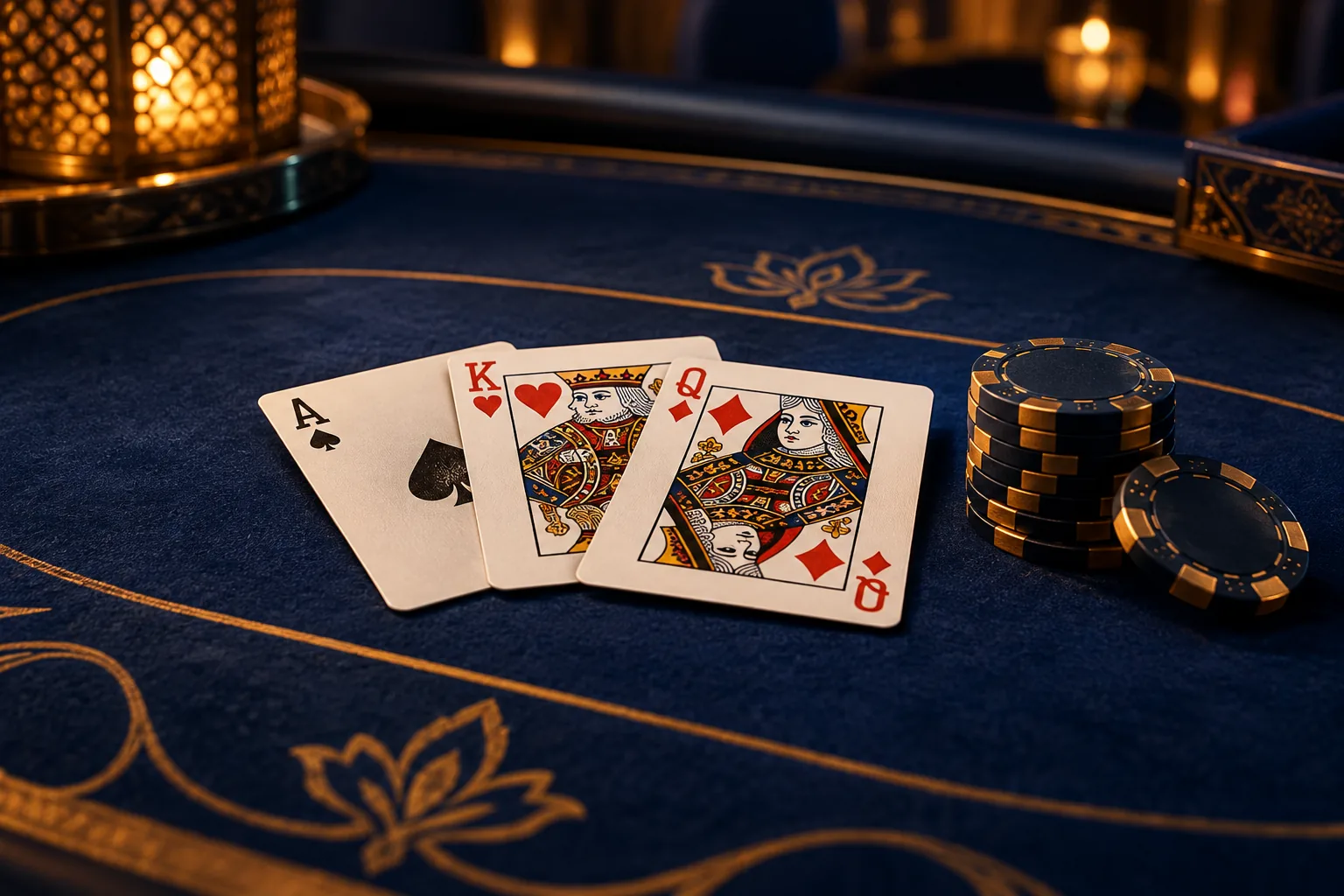 Playing cards and casino chips for 21Prive frequently asked questions
